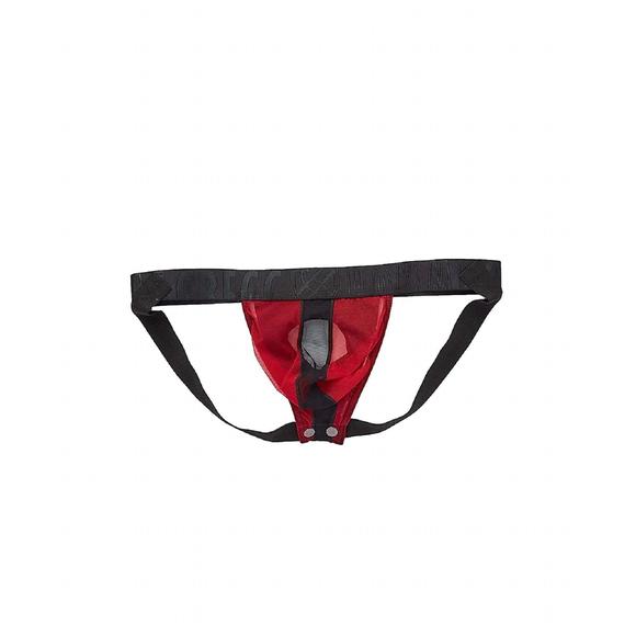 NEW GREGG HOMME men's temptation see through italian mesh jock in red - Picture 1 of 1